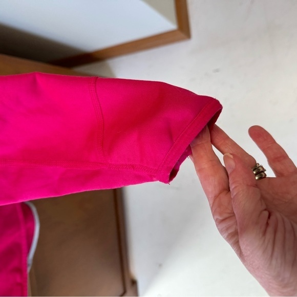 Nike Running Dri-fit long sleeve 1/4 zip pullover hoodie XS outdoor barbie - Picture 6 of 10